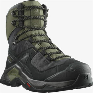 Hiking Boots Salomon Quest Element Gore-Tex Black Green-3