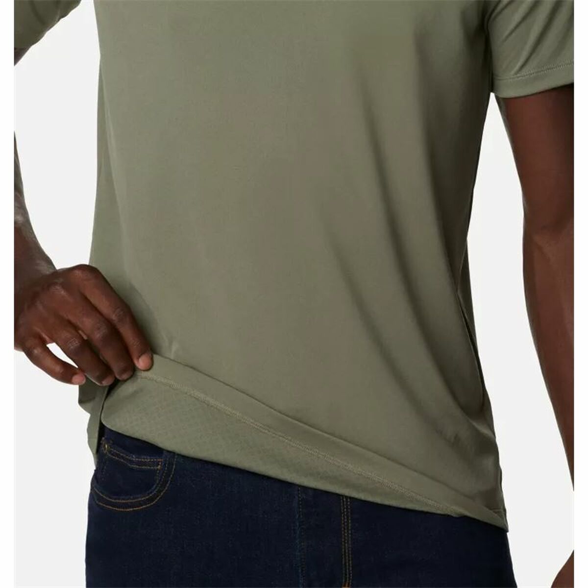 Men’s Short Sleeve T-Shirt Columbia Zero Rules Olive-0