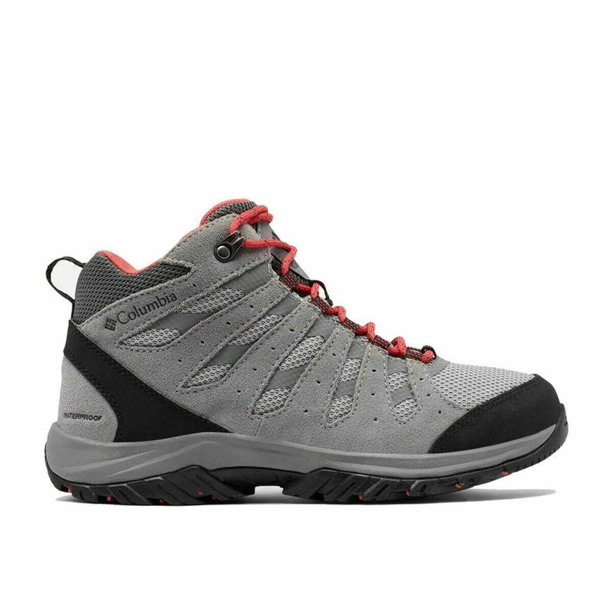Columbia Redmond™ Grey hiking boots for women, perfect for outdoor adventures and camping at revlando.com.