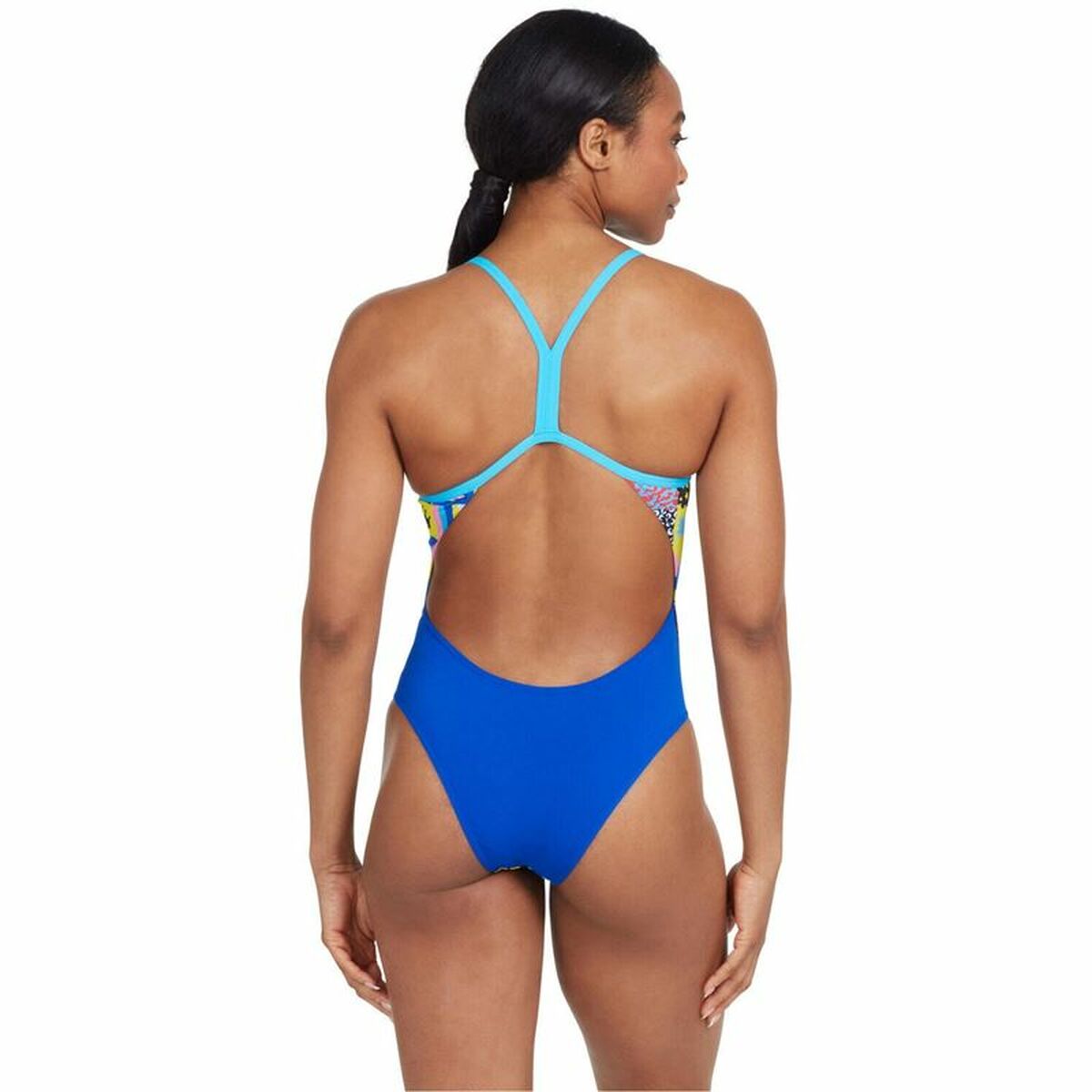 Women’s Bathing Costume Zoggs Sky Back E+ Blue-0