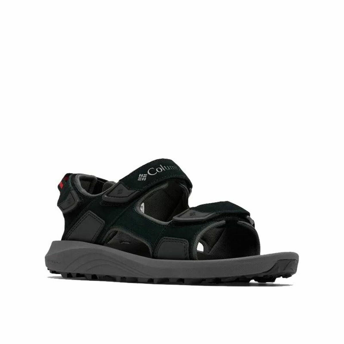 Columbia Trailstorm™ 3 Black mountain sandals outsole designed for outdoor adventures and camping.