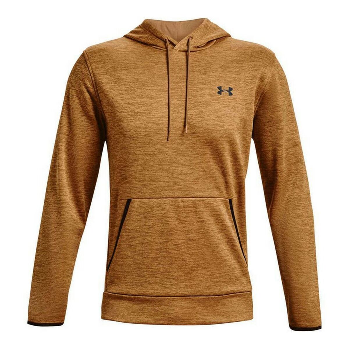 Men's Under Armour Fleece Twist Hoodie in brown, perfect for outdoor adventure and camping from revlando.com.