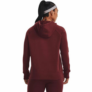 Women’s Hoodie Under Armour Rival Fleece Maroon-6