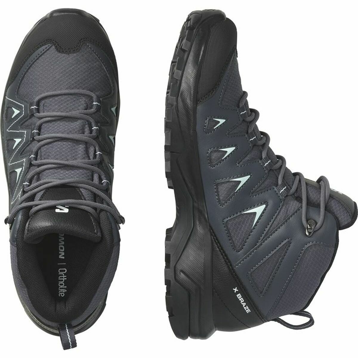 Hiking Boots Salomon X Braze Mid Gore-Tex Lady Black-5