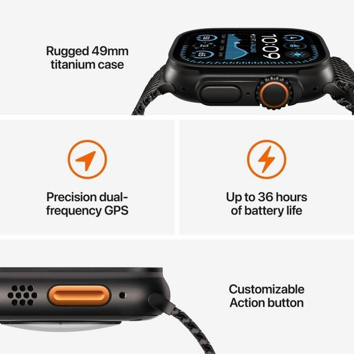 Smartwatch Apple Ultra 2 Black 49 mm-4