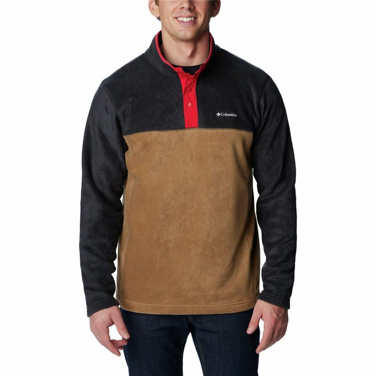 Men's Fleece Lining Columbia Steens Mountain™ Half Snap for outdoor adventure and camping, available at revlando.com.