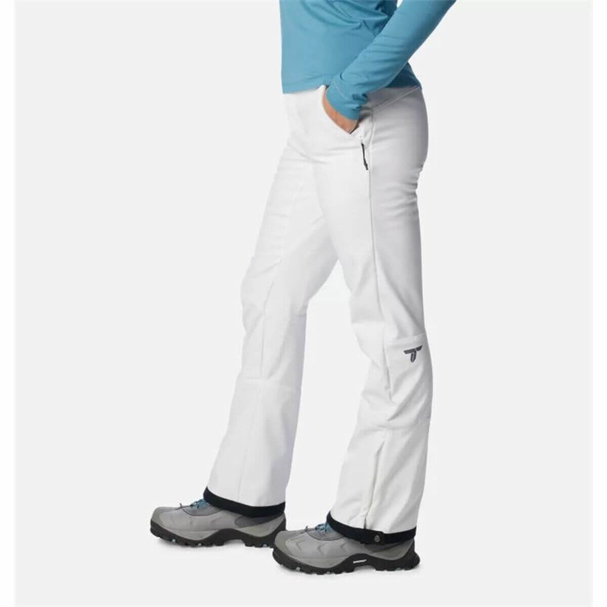 Ski trousers Columbia Roffee Ridge™ V in white for women, ideal for outdoor adventures and camping. Available at revlando.com.