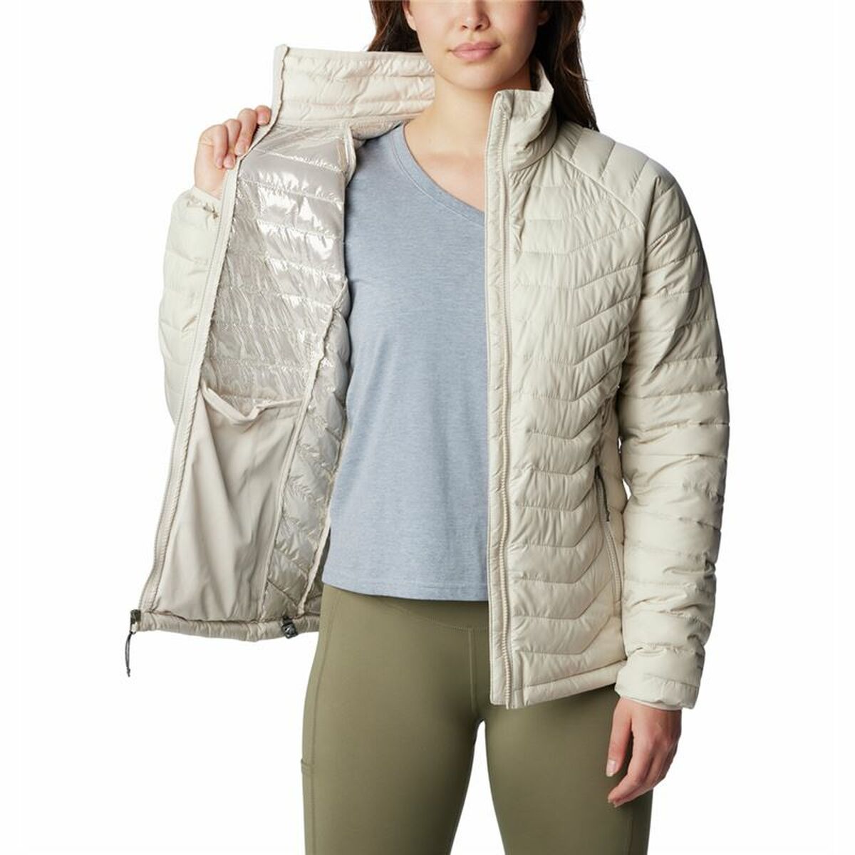 Women's Sports Jacket Columbia Powder Lite™ Beige-13