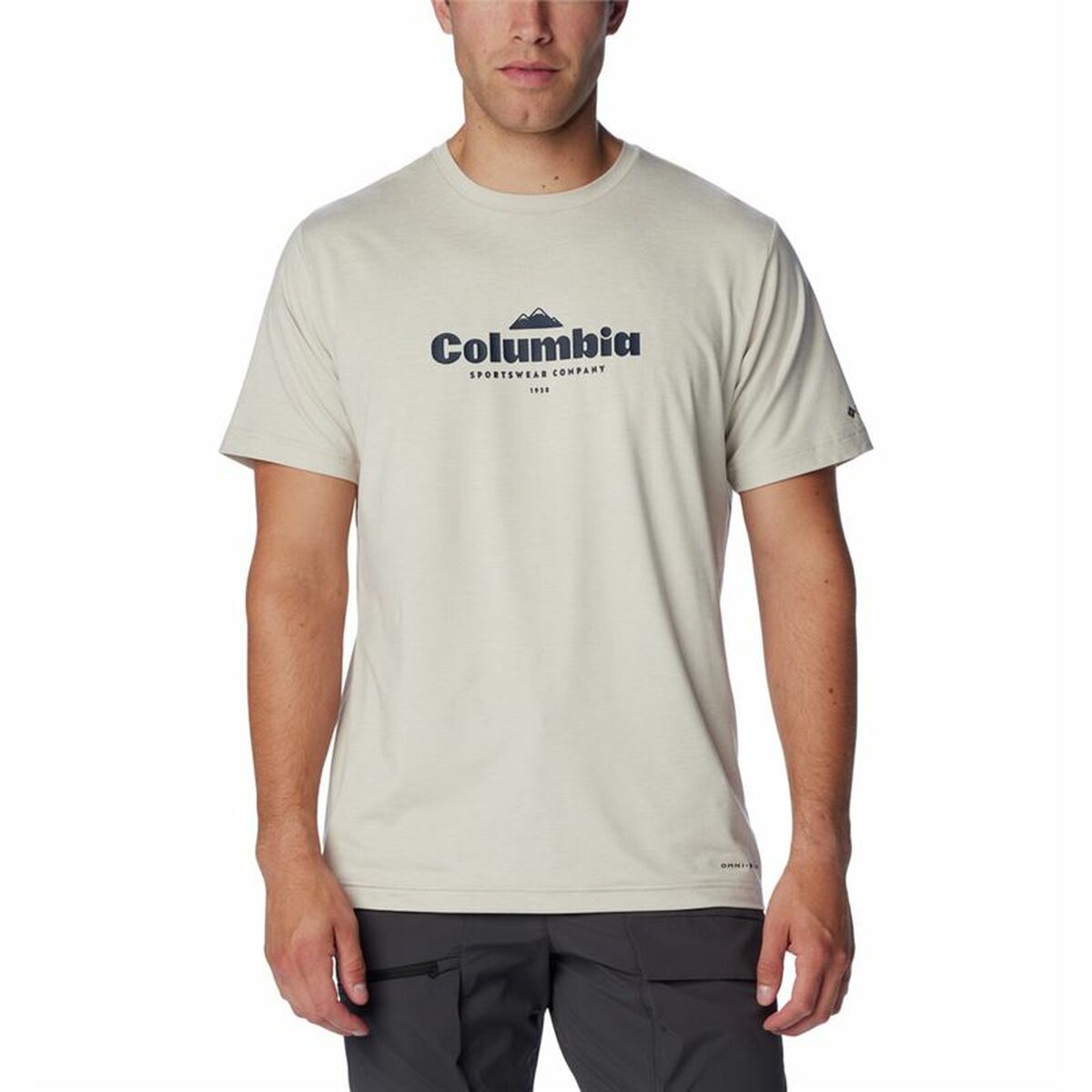 Men's Columbia Kwick Hike Short Sleeve T-Shirt for outdoor adventures and camping, perfect for an active lifestyle.