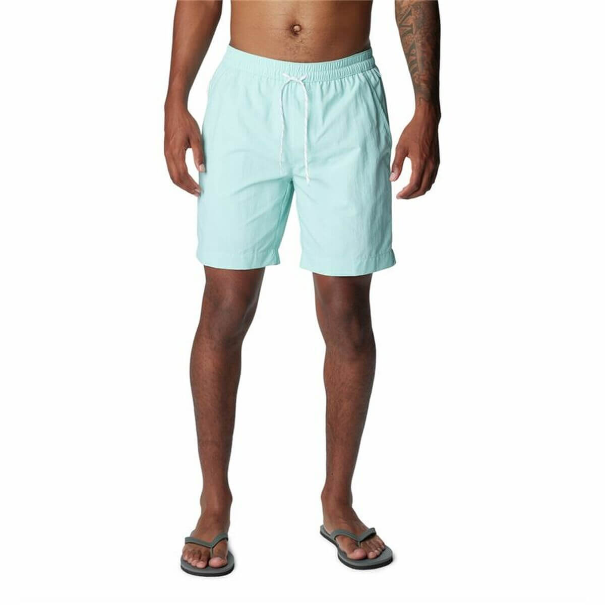 Men’s Bathing Costume Columbia Summerdry™ in mint green, perfect for outdoor adventures and camping.