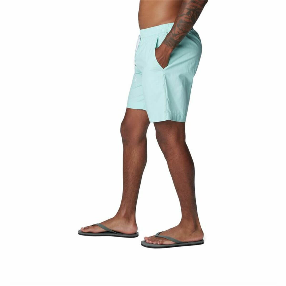 Men’s Bathing Costume Columbia Summerdry™ in mint green, perfect for outdoor adventures and camping.