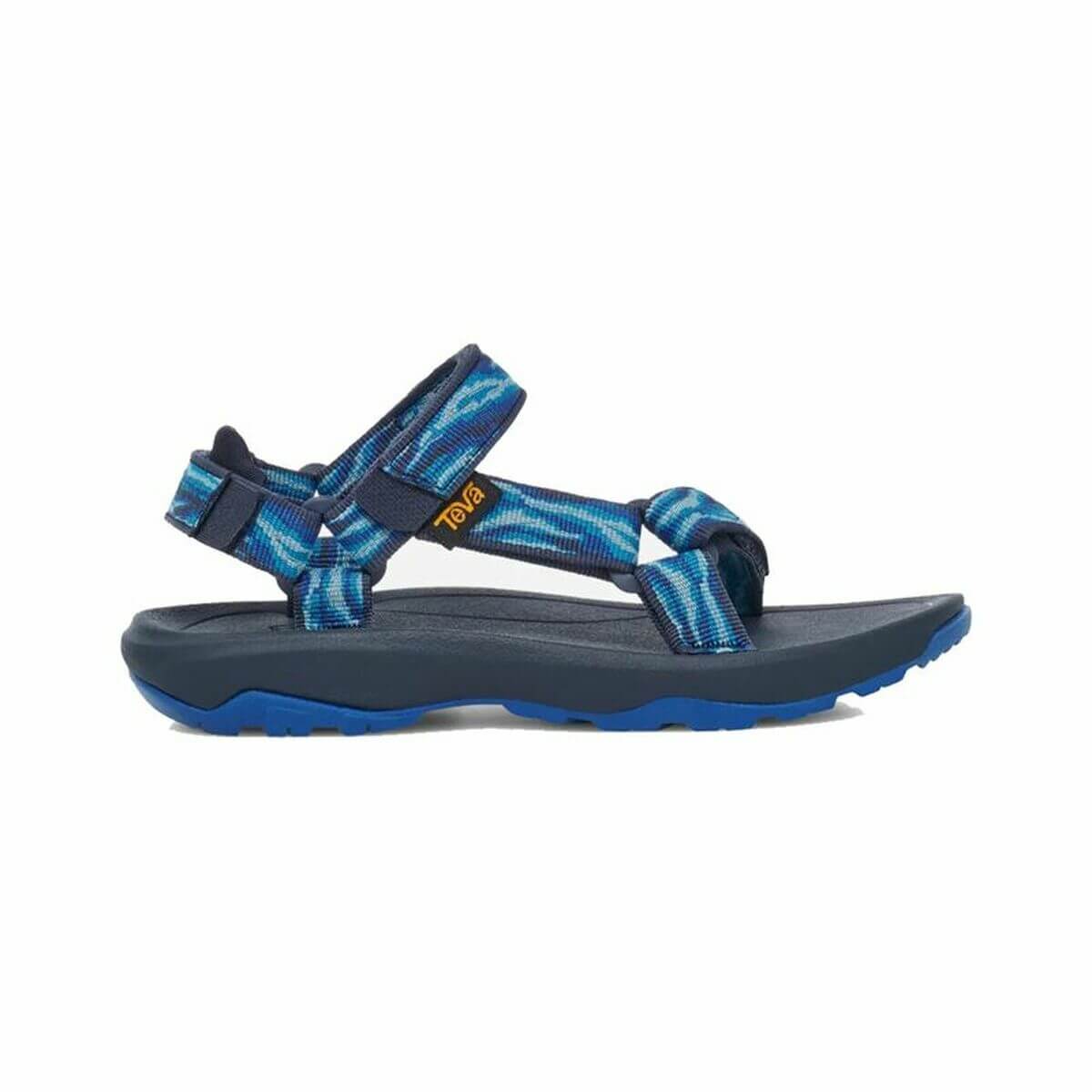 Children's Teva Hurricane Xlt2 sandals in blue, perfect for outdoor adventures and camping, available at revlando.com.