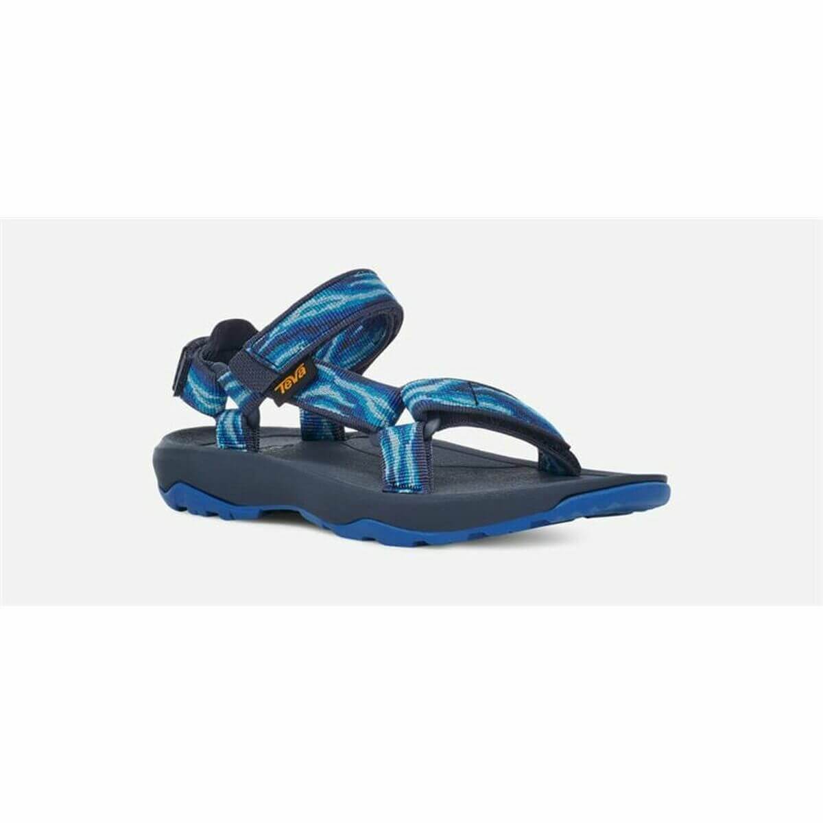 Children's Teva Hurricane Xlt2 sandals in blue, perfect for outdoor adventures and camping, available at revlando.com.