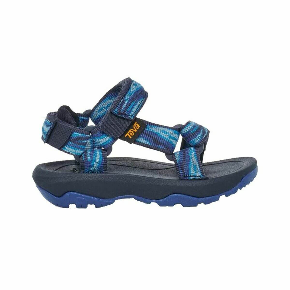 Teva Hurricane XLT2 blue mountain sandals for kids, perfect outdoor camping gear for all ages.