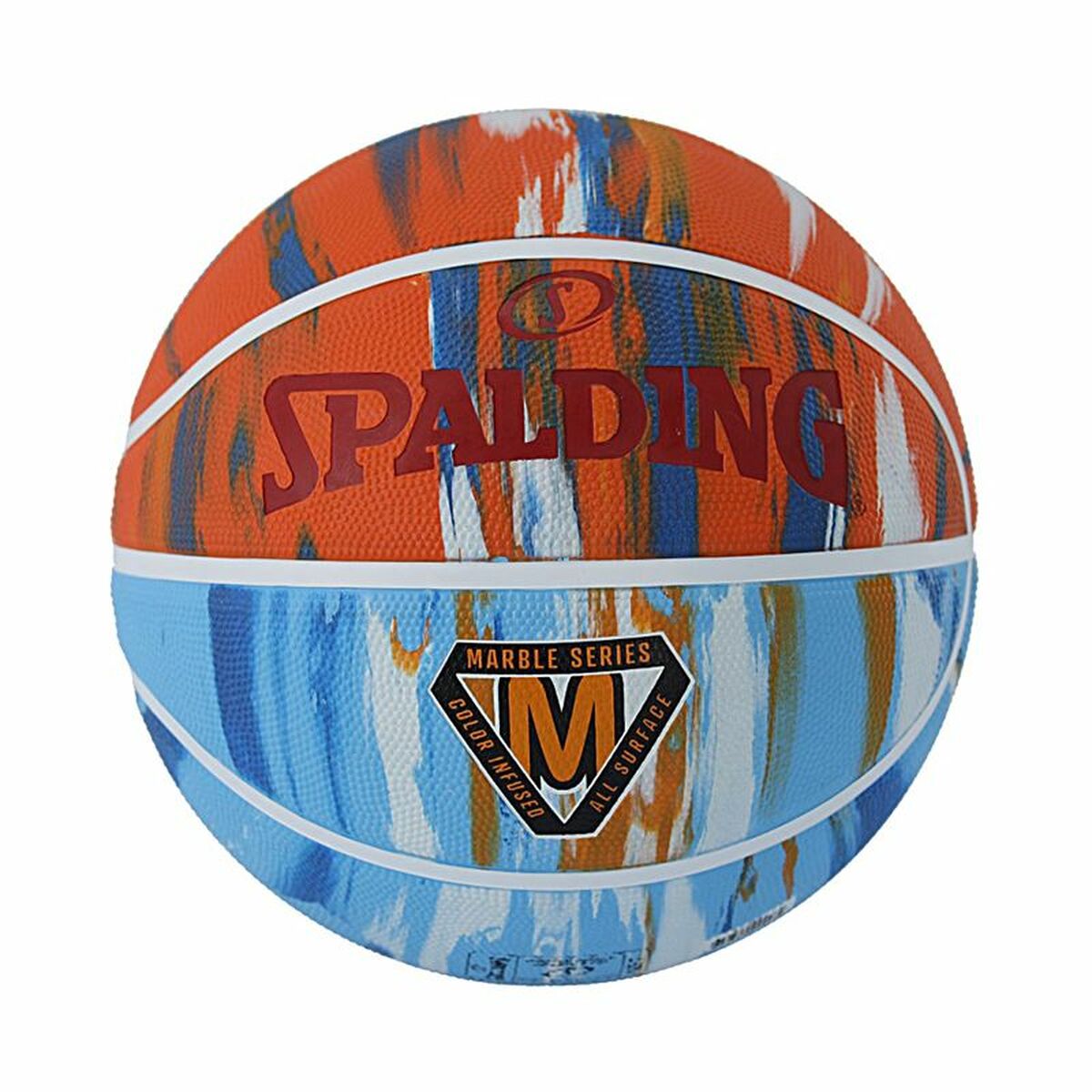 Basketball Ball Spalding Marble Series Rocky Orange (Size 5)-0