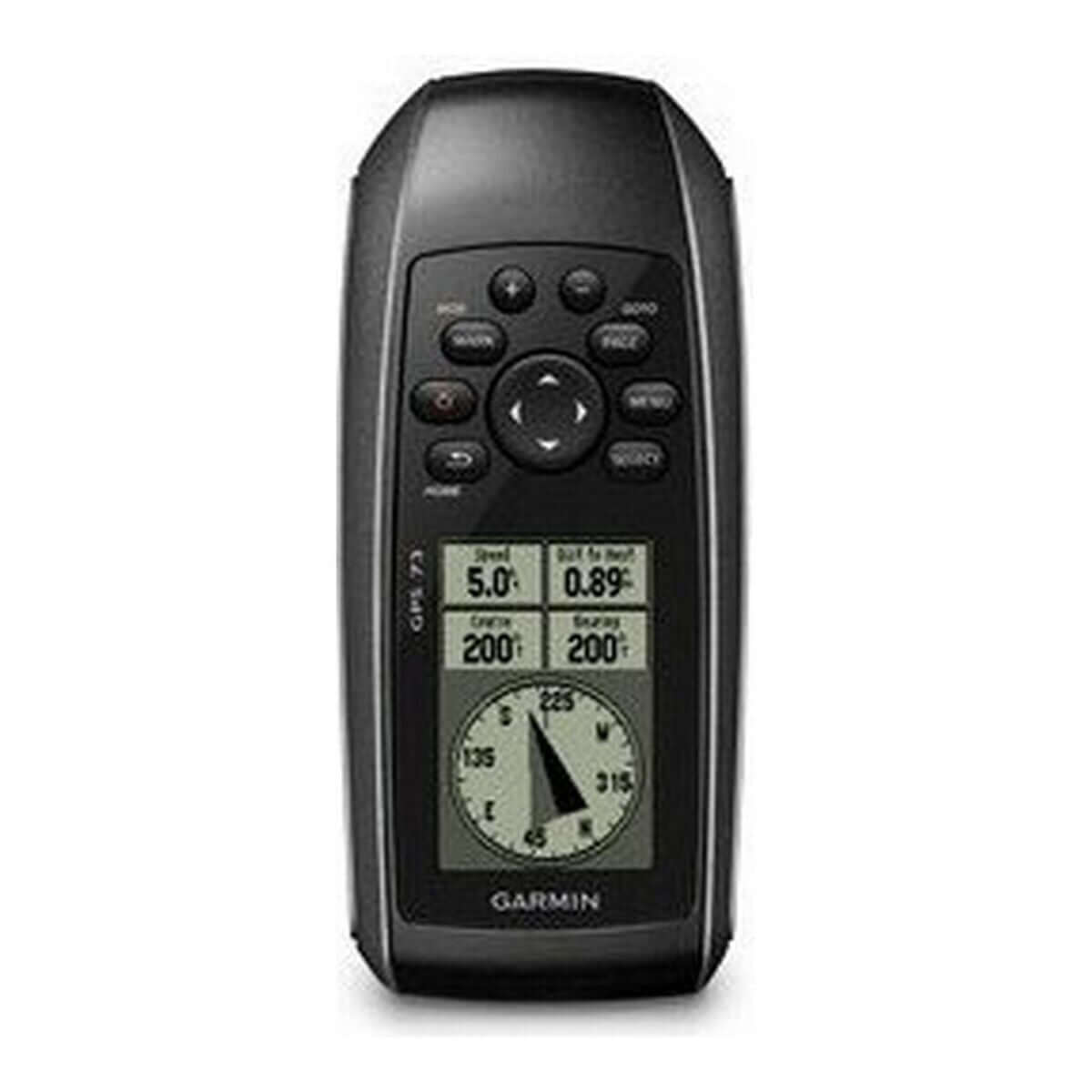 Garmin GPS-73 GPS navigator, water resistant outdoor device for camping and adventure, available at revlando.com.