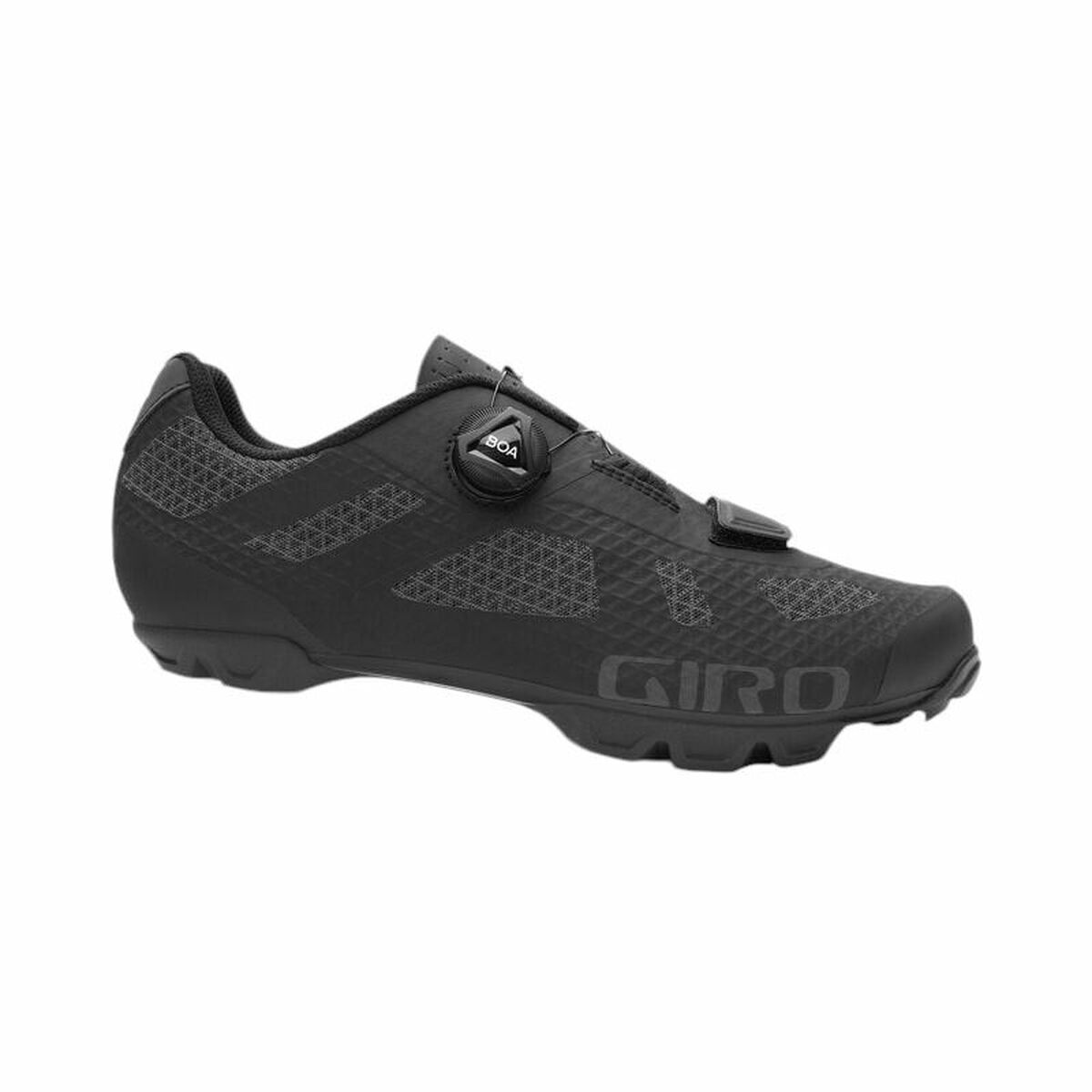 Giro Rincon Black cycling shoes for adults, perfect for outdoor adventures and camping, available at revlando.com.