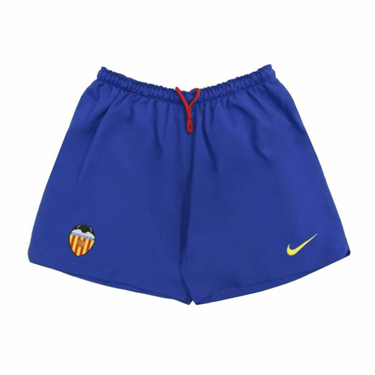Blue Nike Valencia CF football shorts for kids, perfect for outdoor sports and camping adventures at revlando.com.