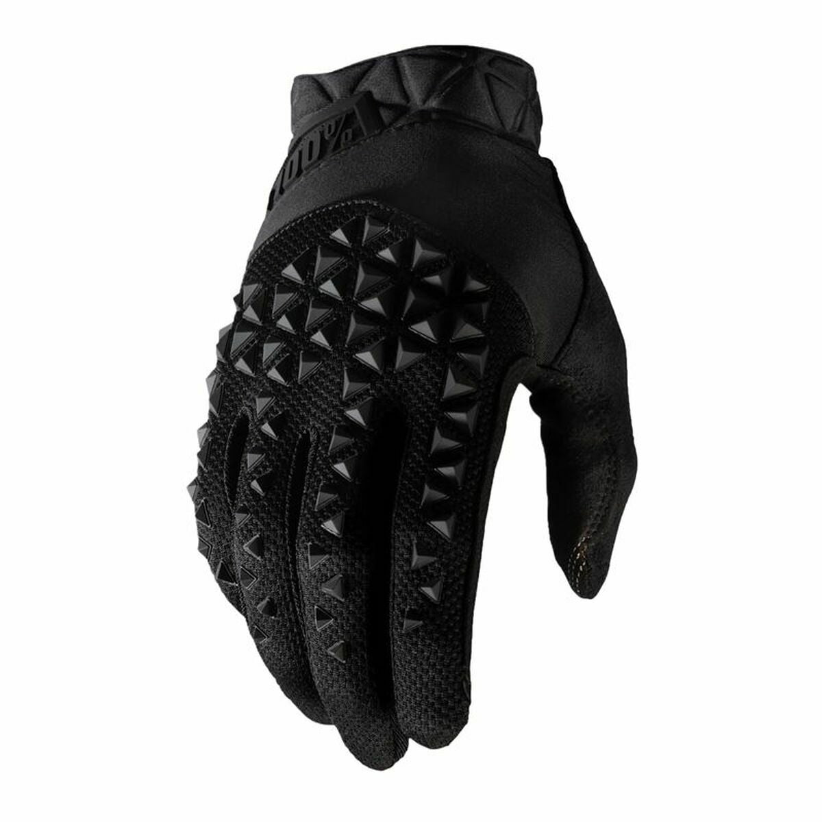 Black Geomatic cycling gloves designed for outdoor and adventure sports, ideal for adults. Available at revlando.com.