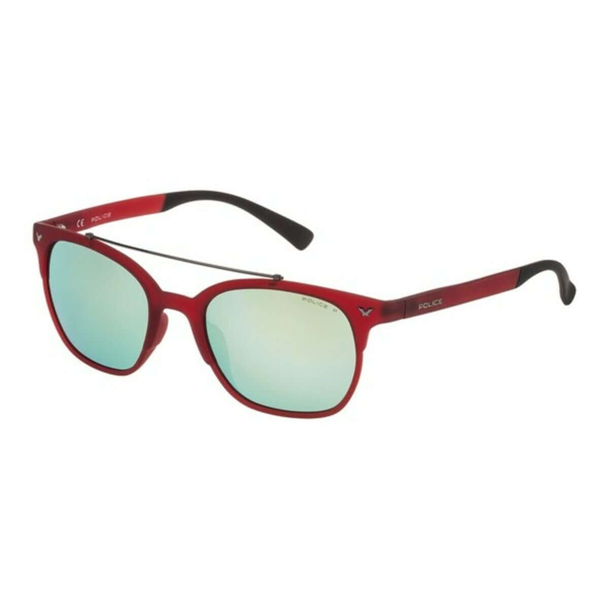 Men's Police SK046516F5V sunglasses in red with blue lenses, perfect for outdoor adventures and camping at revlando.com.