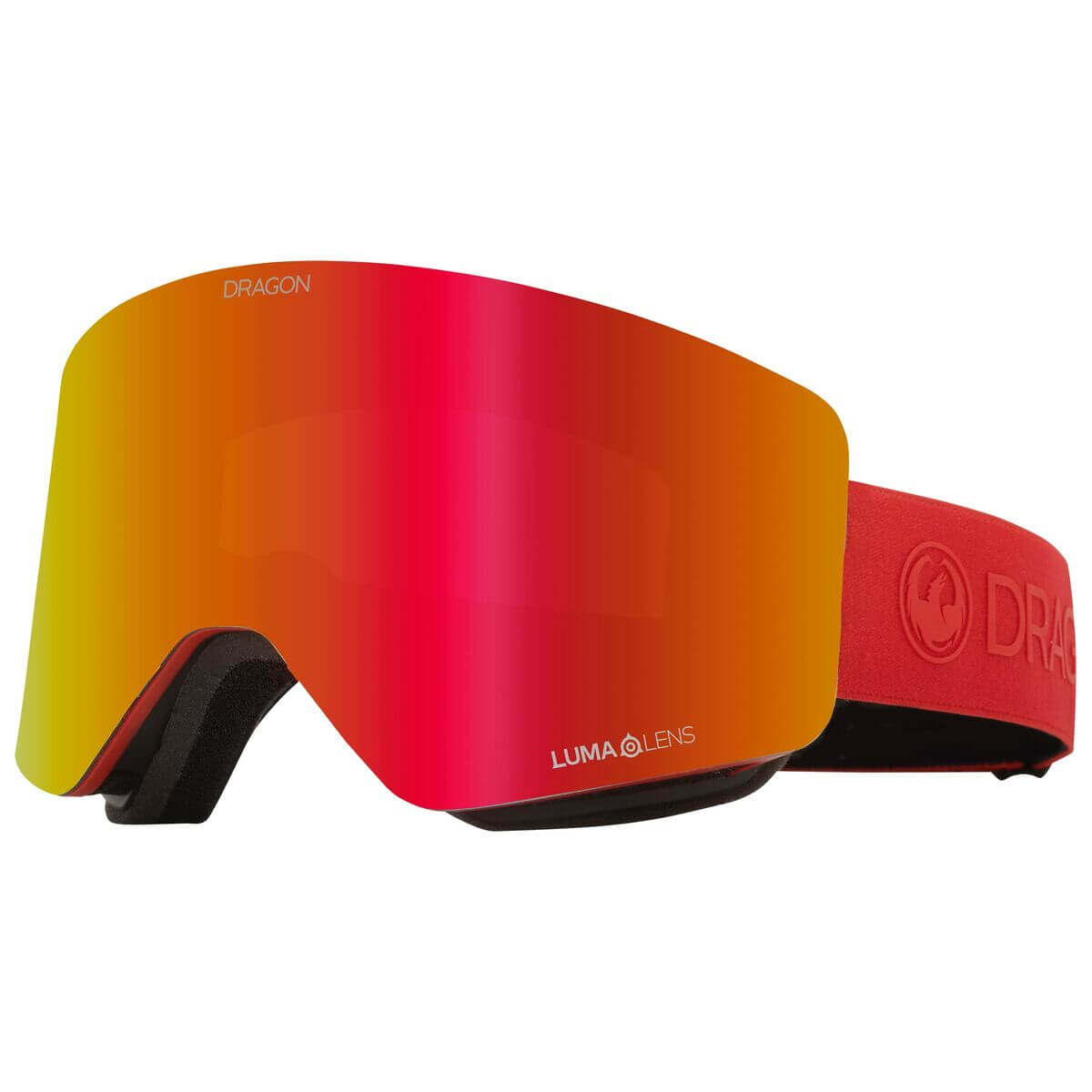 Dragon Alliance R1 OTG ski goggles in red, ideal for outdoor adventures and winter sports, available at revlando.com.