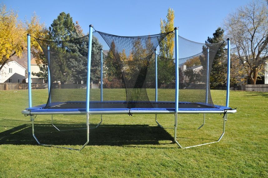 Universal Trampoline Enclosure System for Rectangle frames, not for Nissan or Skywalker Trampolines (trampoline not included)