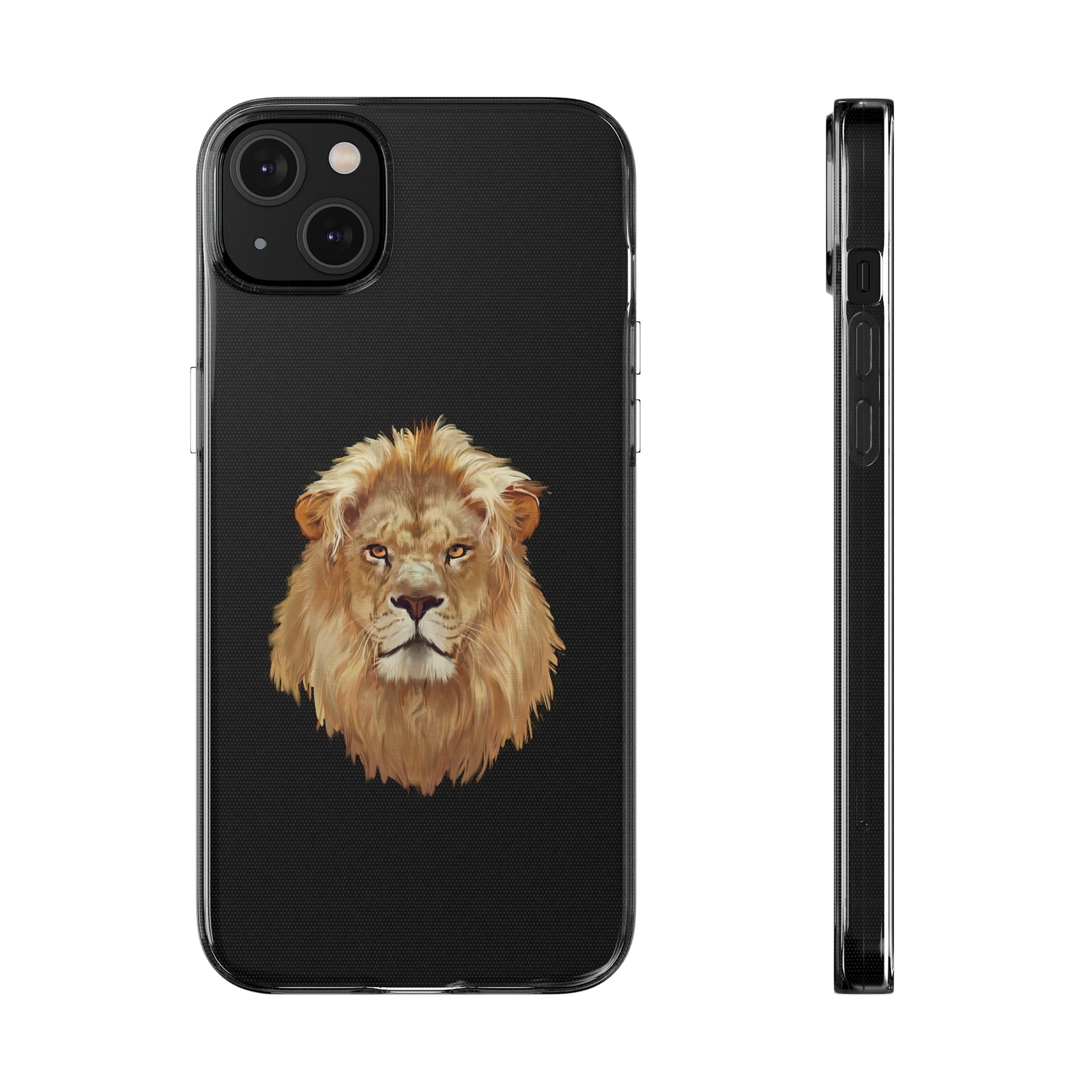 Custom phone case featuring a lion design, ideal for outdoor adventure and camping enthusiasts at revlando.com.