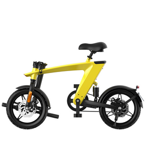 The Max Foldable E-Bike Solarbeam Yellow - Range 35km, Top Speed 25km/h - Revlando -  