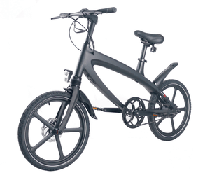 Official Carbon Black E-Bike with built-in speakers, perfect for outdoor adventures and travel. Smart design meets performance.