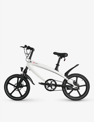 The Official Racing White E-Bike with Built-in Speakers & Bluetooth | Range up to 60km