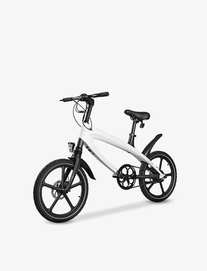 The Official Racing White E-Bike with Built-in Speakers & Bluetooth | Range up to 60km