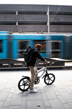 The Official Racing White E-Bike with Built-in Speakers & Bluetooth | Range up to 60km