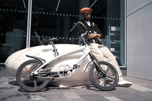 The Official Solar Beam Yellow E-Bike with Built-in Speakers & Bluetooth (Range up to 60km) - Effortless Transportation with Integrated Music Streaming