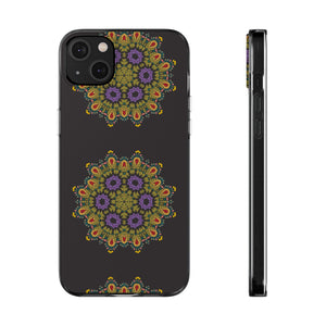 Funda para teléfono con diseño de mandala dorado