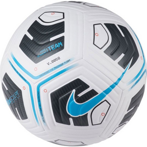 Nike Academy Team Football - Durable and Machine-Sewn for Natural Turf - White/Black