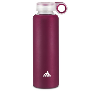 adidas Wild Pink Glass Water Bottle 410 ML - Stylish & Durable Hydration Solution