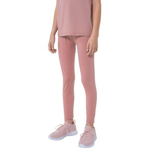 Leggings de secado rápido para niña 4F Jr - Pantalones rosados flexibles y cómodos HJZ22-JSPDF002 53S