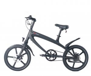 The Official Carbon Black E-Bike with Built-in Speakers & Bluetooth (Range up to 60km) - Lightweight, Water-Resistant Electric Bike with Fast Charging & LCD Display