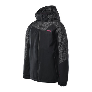 Stylish Girls' Brugi Winter Jacket - High Collar, Waterproof, Black - Perfect for Winter Adventures - Revlando -  