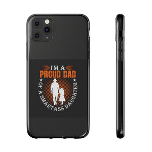 Funda para teléfono con el nombre de papá de una hija lista