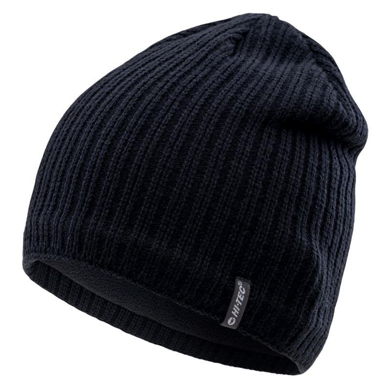 Hi-tec Ramir Men's sporty black winter hat, designed for outdoor adventures and chilly days.