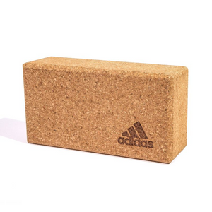 Adidas ADYG-20100CORK Eco-Friendly Cork Yoga Block - Enhance Yoga Practice with Support & Stability