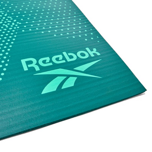 Reebok Fitness RAMT-12236GN 7mm Extra Thick Green Exercise Mat - Perfect for Yoga, Pilates, Stretching, and Home Workouts