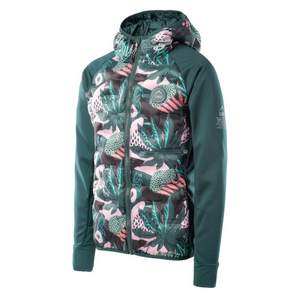 Elbrus Emini Jr Girls' Hybrid Jacket - Green, Softshell with Synthetic Insulation | Ultimate Comfort & Protection