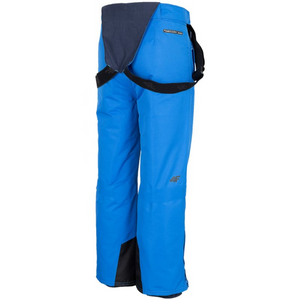 Pantalones de esquí azules impermeables y aislantes para niños 4F Jr - Ropa deportiva de invierno