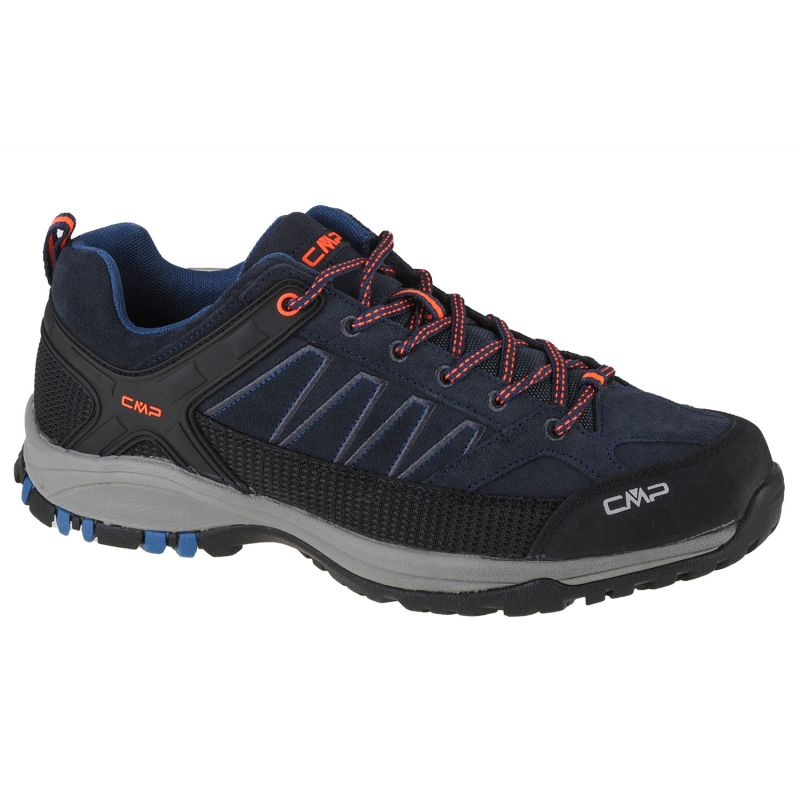 CMP Sun Low Hiking Shoes for Men - Navy Suede Leather, Durable Rubber Sole, Perfect for Trekking
