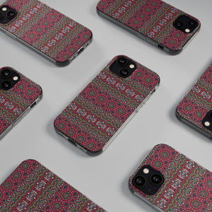 Funda para teléfono con mandala rojo