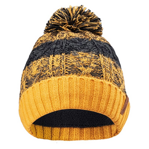 Elbrus Lewis Jr Winter Hat - Warm Fleece Lined Kids' Cap, Universal Size, Yellow