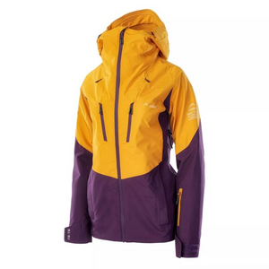 Elbrus Sorena Women's Ski Jacket - High Waterproof & Breathable - Stylish Yellow-Purple