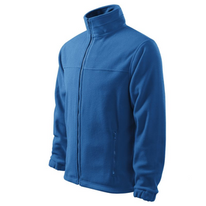 Chaqueta polar azul Malfini para hombre: cremallera completa, aislante y acabado antibolitas